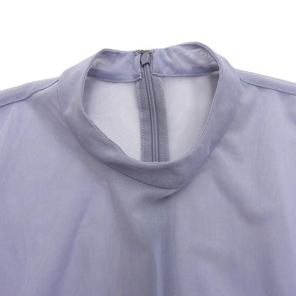 全新 SHEER MESH CURVE SLEEVE TOPS 上衣 女式 蓝色 1 16122-4152 24SS 上衣 1 女式