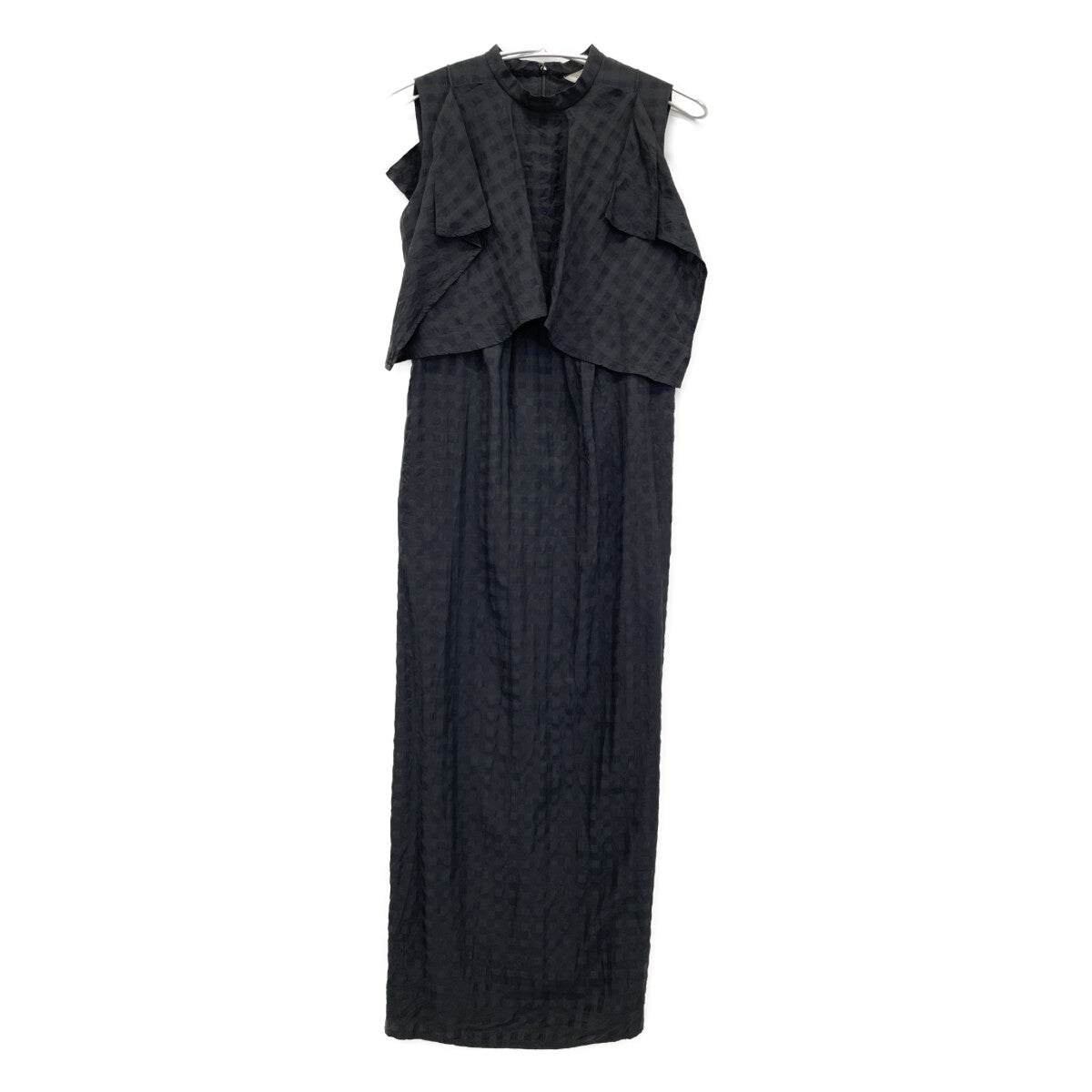 CLANE クラネ 23SS ブラック 14112ー5262 ギンガムチェック HANDKERCHIEF ONE PIECE ワンピース