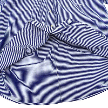 CLANE クラネ 美品 HALF SLEEVE HUGE SHIRTS コットン トップス レディース ブルー×ホワイト 1 18122ー4202 25SS トップス