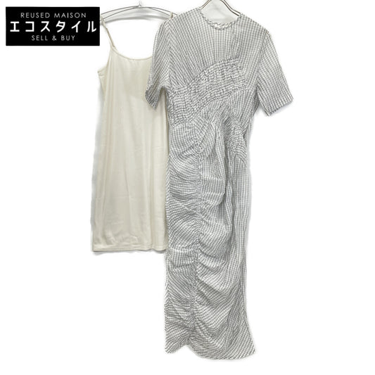 CLANE クラネ 25SS 18112-5182 MIX RANDOM SHIRRING ONEPIECE ワンピース