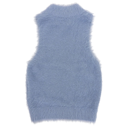 Excellent condition SHAGGY AMERICAN SLEEVE KNIT TOPS Tops Women's Blue 2 16106-2072 24SS Tops 2 Women's