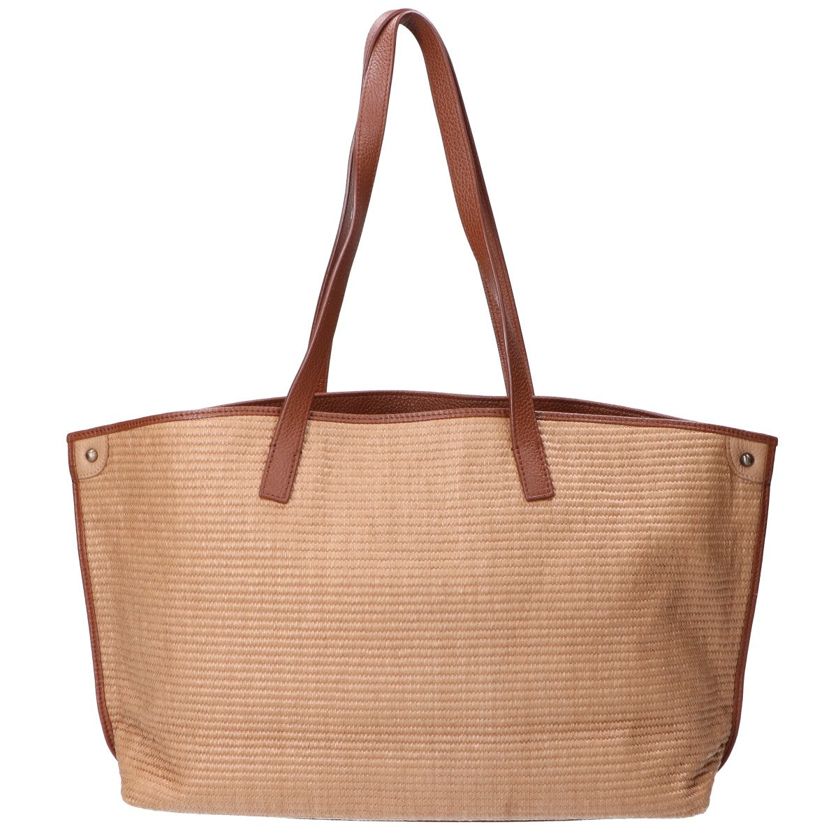 1017 ALYX 9SM アリクス ラフィアファブリックｘレザー ショルダー トートバッグ