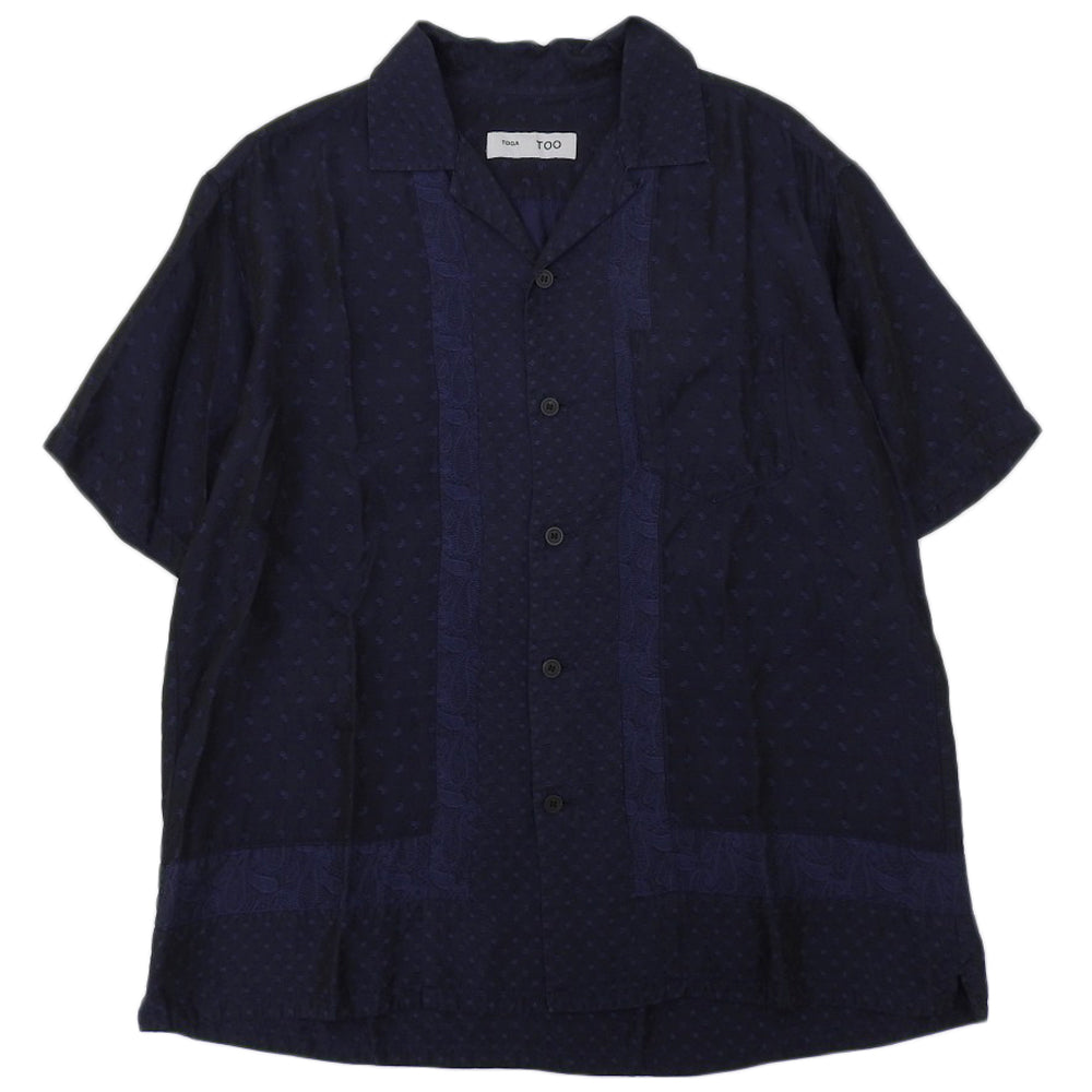 TOGA トーガ 美品 TOGA TOO ペイズリーパネルシャツ トップス メンズ ネイビー M TZ241ーFJ543 トップス