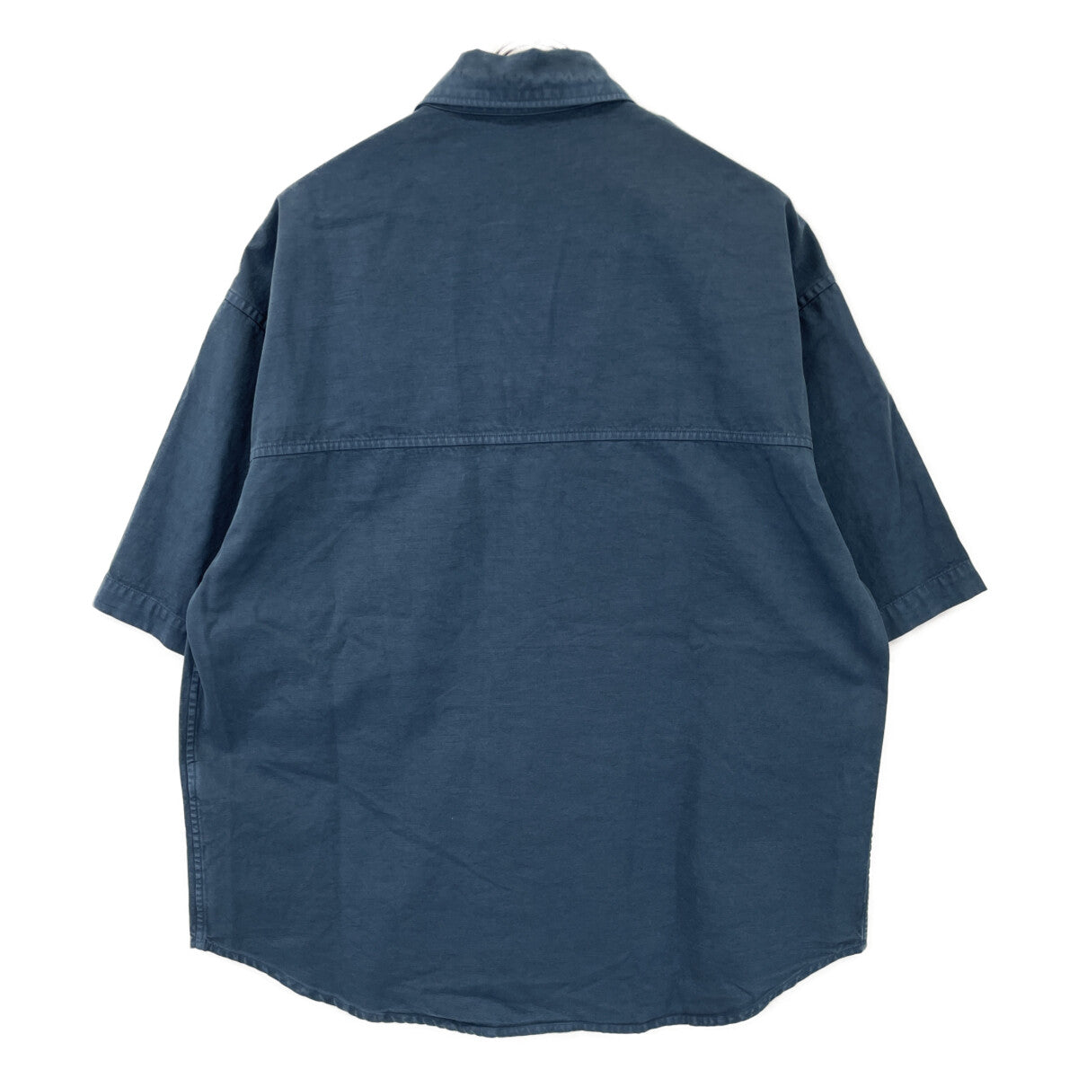 AURALEE オーラリー 蓝色 PRODUCT DYED FINX GABARDINE 半袖衬衫 上衣