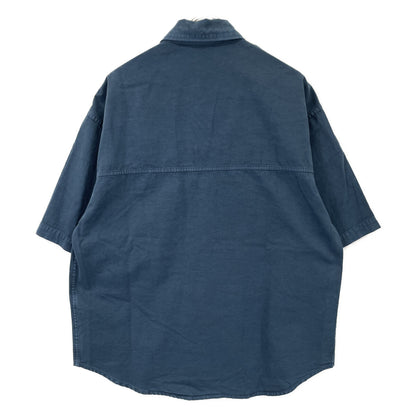 AURALEE オーラリー 蓝色 PRODUCT DYED FINX GABARDINE 半袖衬衫 上衣