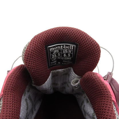 mont-bell モンベル 美品 マリポサトレール LOW シューズ レディース ピンク 23.5cm シューズ 6.5(US)