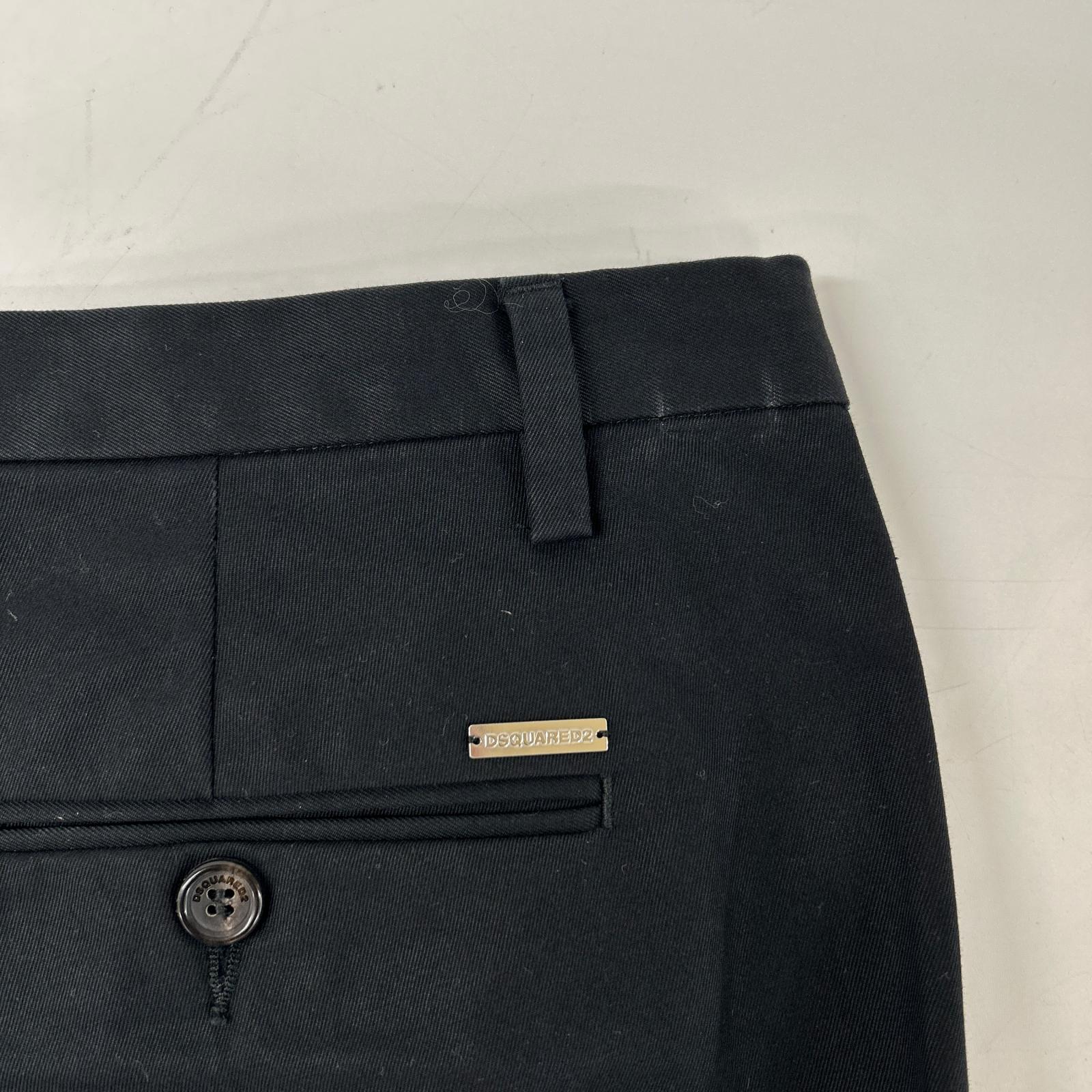 DSQUARED2 ディースクエアード 19SS S74KB0267 ブラック チノスラックスパンツ ボトムス