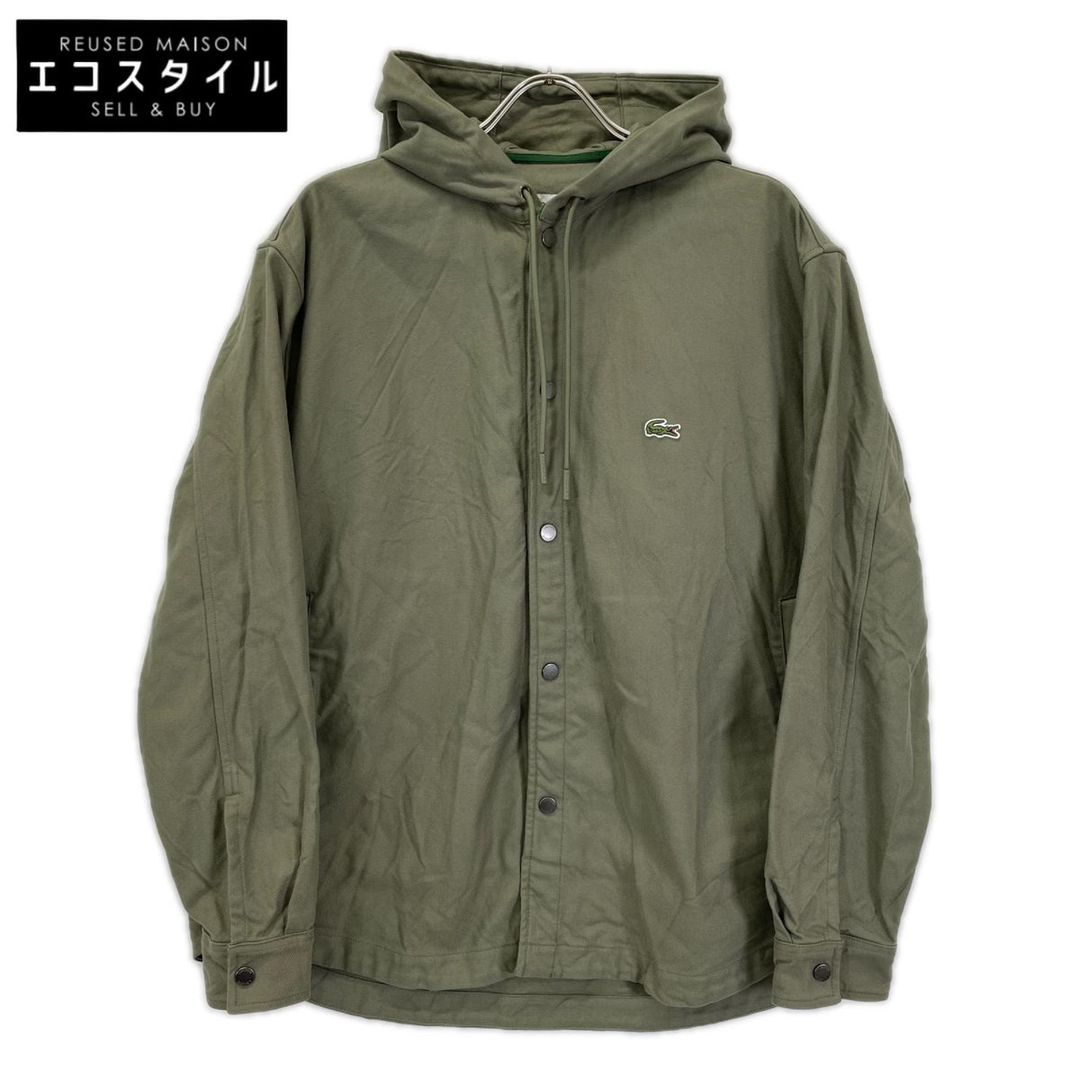 Lacoste ラコステ カーキ CH4732 フード付きシャツジャケット ジャケット