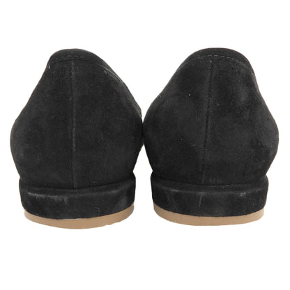 Mesh x Suede See-Through Pumps with Motif Black 36 Women's