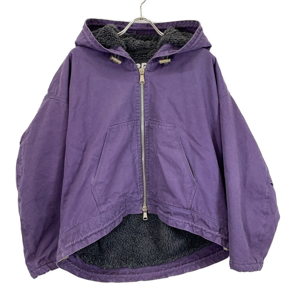 0IDAX Purple Boa Parka Jacket XXS Women's