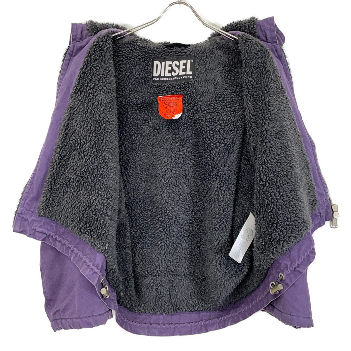 0IDAX Purple Boa Parka Jacket XXS Women's
