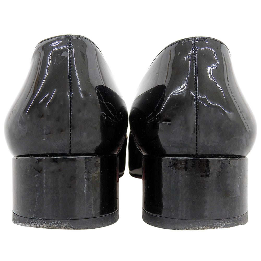 Christian Louboutin 克里斯提·鲁布托 专利 MARCIA NODO 圆头 高跟鞋 女士 黑色 37 1/2 鞋子