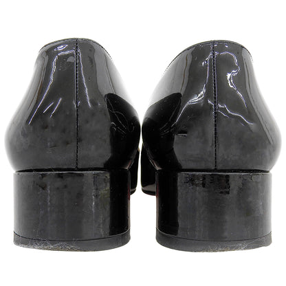 Christian Louboutin 克里斯提·鲁布托 专利 MARCIA NODO 圆头 高跟鞋 女士 黑色 37 1/2 鞋子