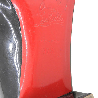 Christian Louboutin 克里斯提·鲁布托 专利 MARCIA NODO 圆头 高跟鞋 女士 黑色 37 1/2 鞋子