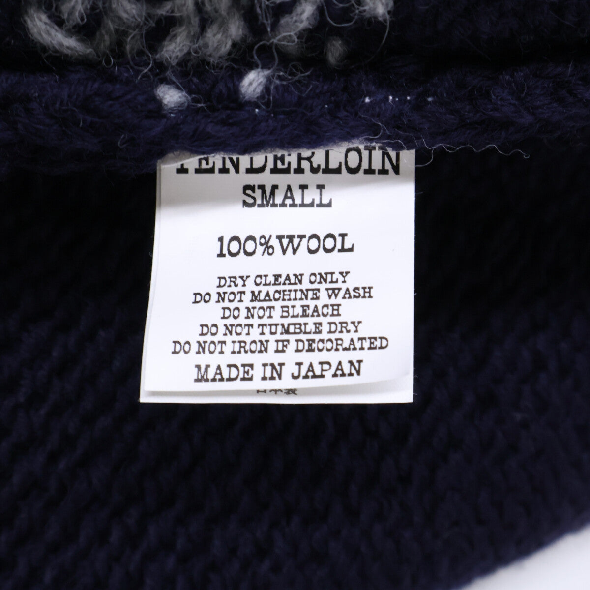 TENDERLOIN Like New Wolf Cowichan Knit Jacket