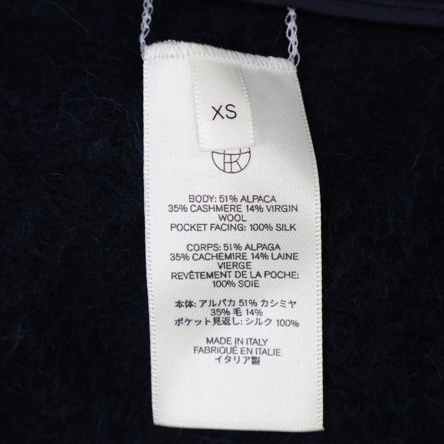 [Excellent Condition/Domestic Authentic] 6600 W2242 Cashmere/Alpaca Blend Coat XS Ladies