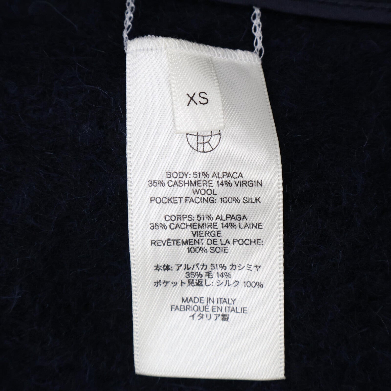 [Excellent Condition/Domestic Authentic] 6600 W2242 Cashmere/Alpaca Blend Coat XS Ladies
