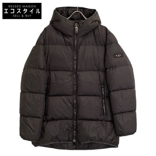 TATRAS Tatras Dark Brown MTK19A4157 FAEDO Black Hooded Down Jacket Jacket