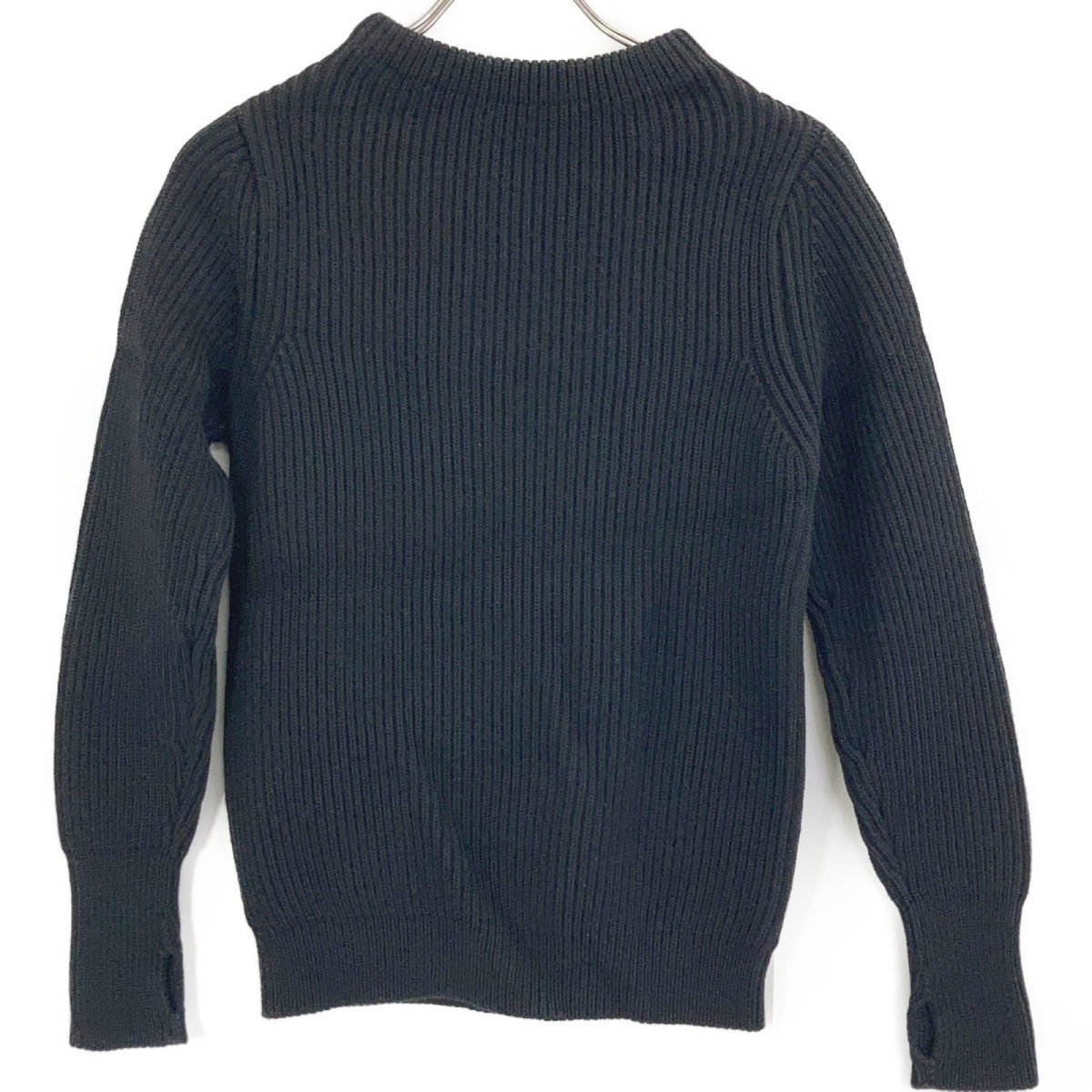 ANDERSEN-ANDERSEN ANDERSEN-ANDERSEN black wool mock-neck knit top tops
