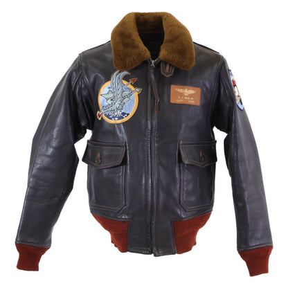 BUZZ RICKSON'S バズリクソンズ BR80094 ゴートレザー カスタムワッペン G-1 フライト ジャケット