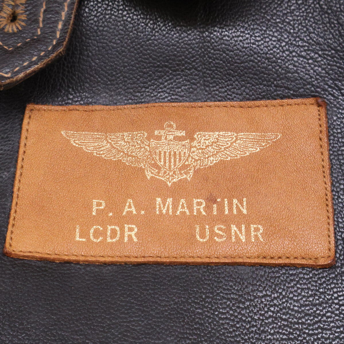BR80094 Goat Leather Custom Patch G-1 Flight Jacket 38 Men's