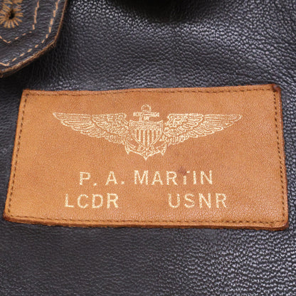 BR80094 Goat Leather Custom Patch G-1 Flight Jacket 38 Men's