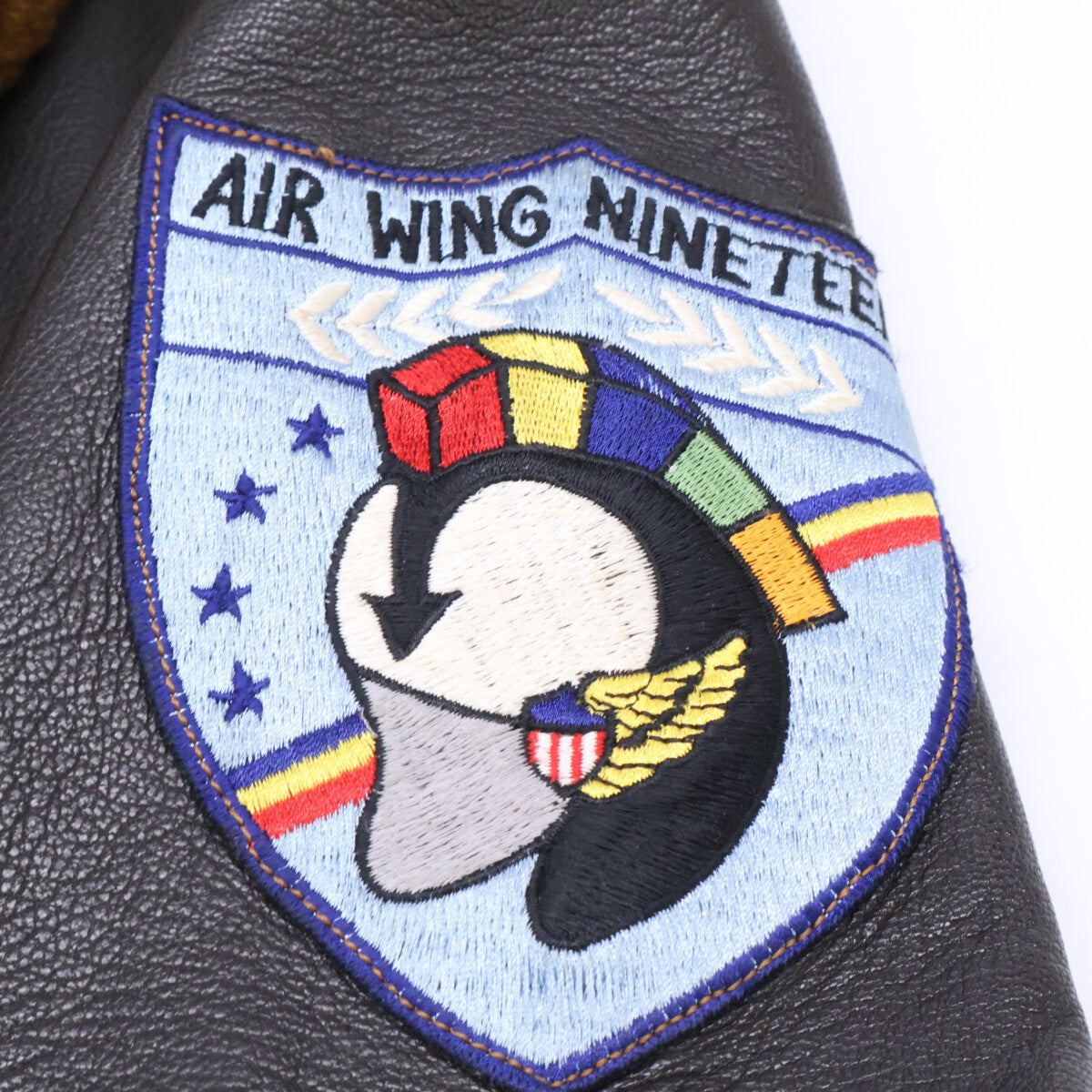 BR80094 Goat Leather Custom Patch G-1 Flight Jacket 38 Men's