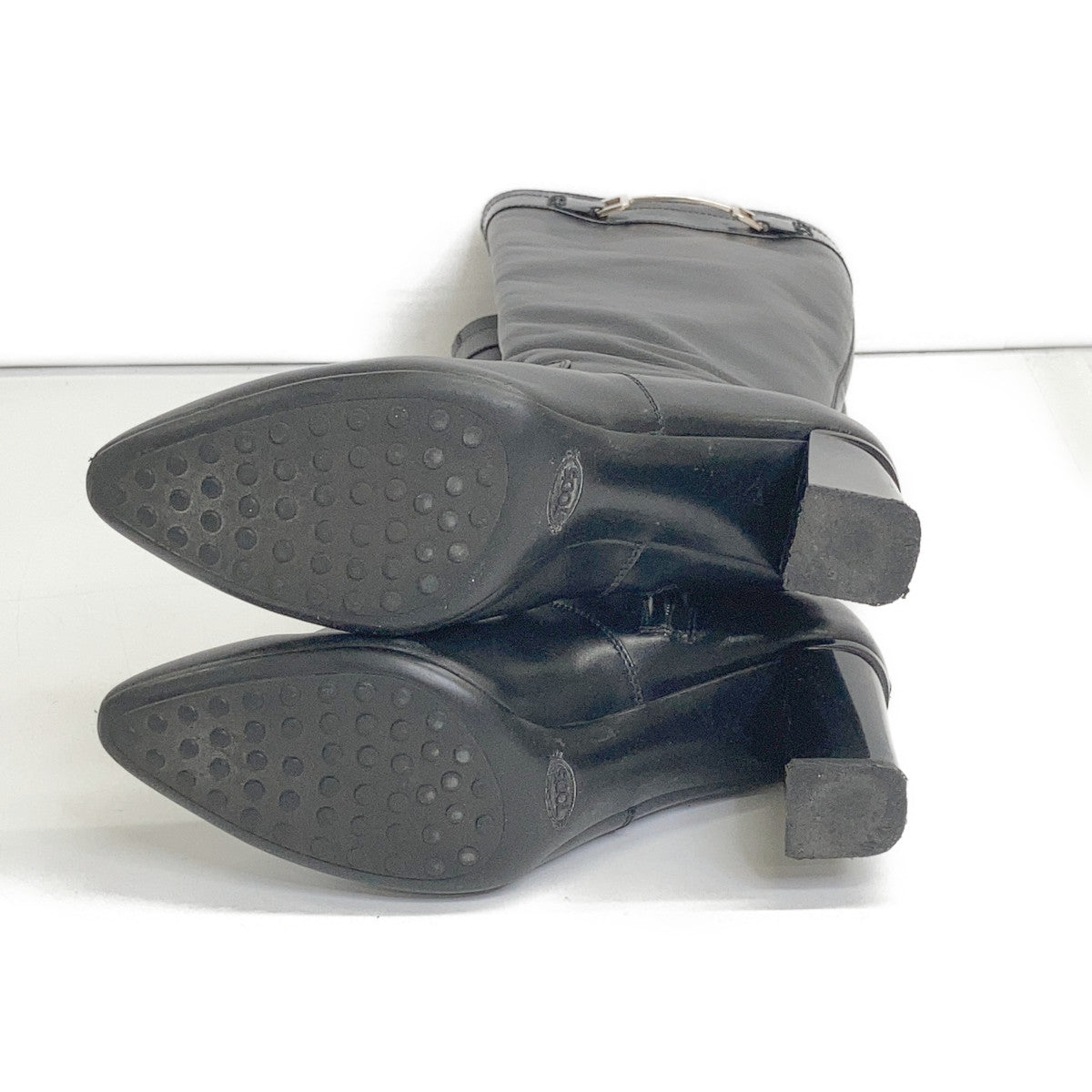 TOD'S トッズ horsebit hardware leather long boots shoes