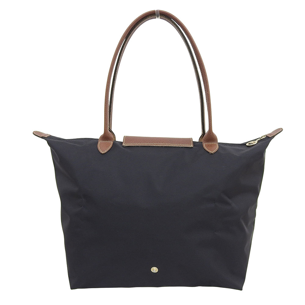 Longchamp ロンシャン ル プリアージュ トートバッグ ワンショルダー レディース ブラック×ブラウン トートバッグ