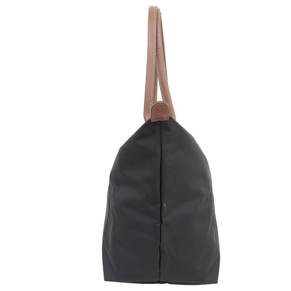 Longchamp ロンシャン ル プリアージュ トートバッグ ワンショルダー レディース ブラック×ブラウン トートバッグ