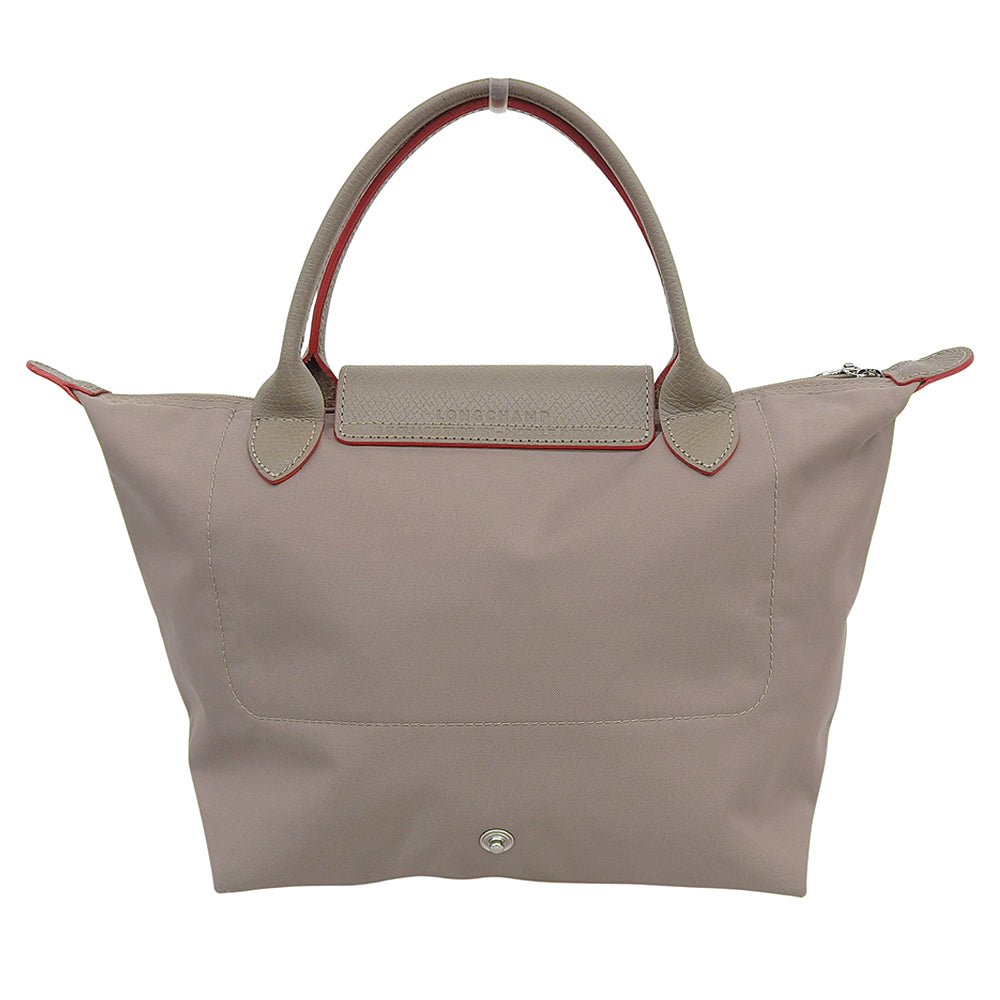 Longchamp ロンシャン ル プリアージュ オリジナル S トップハンドルバッグ ハンドバッグ レディース ブラウン×レッド ハンドバッグ