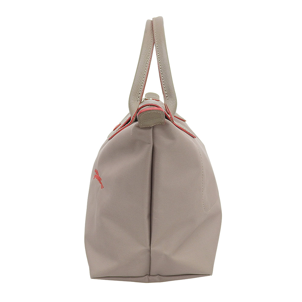 Longchamp ロンシャン ル プリアージュ オリジナル S トップハンドルバッグ ハンドバッグ レディース ブラウン×レッド ハンドバッグ