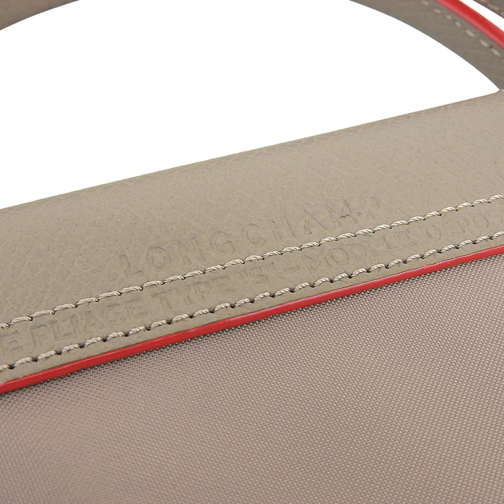 Longchamp ロンシャン ル プリアージュ オリジナル S トップハンドルバッグ ハンドバッグ レディース ブラウン×レッド ハンドバッグ