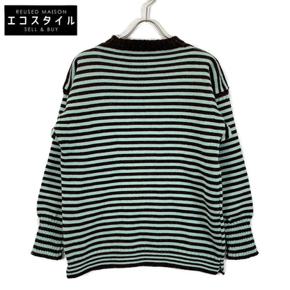 Le Tricoteur ル トリコチュール GARDEN MINT×CHESTNUT ウール100 TRADITIONAL GUERNSEY SWEATER トップス