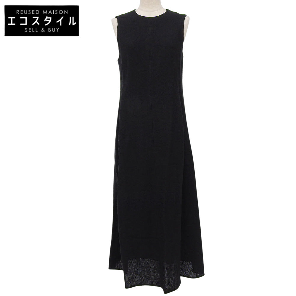 Demi-Luxe BEAMS デミルクスビームス 新品同様 リネン ノースリーブ ワンピース レディース ブラック 38 64-26-2569-002 ワンピース 38