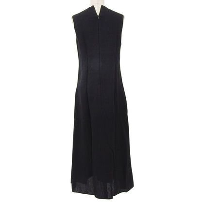 Demi-Luxe BEAMS デミルクスビームス 新品同様 リネン ノースリーブ ワンピース レディース ブラック 38 64-26-2569-002 ワンピース 38