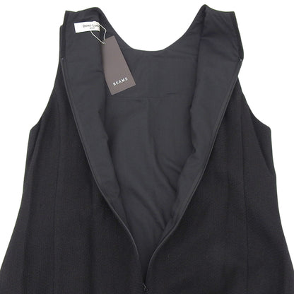 Demi-Luxe BEAMS デミルクスビームス 新品同様 リネン ノースリーブ ワンピース レディース ブラック 38 64-26-2569-002 ワンピース 38