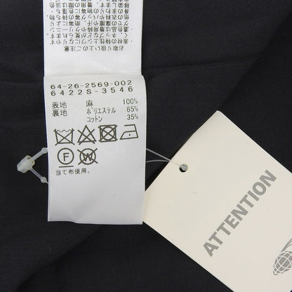 Demi-Luxe BEAMS デミルクスビームス 新品同様 リネン ノースリーブ ワンピース レディース ブラック 38 64-26-2569-002 ワンピース 38