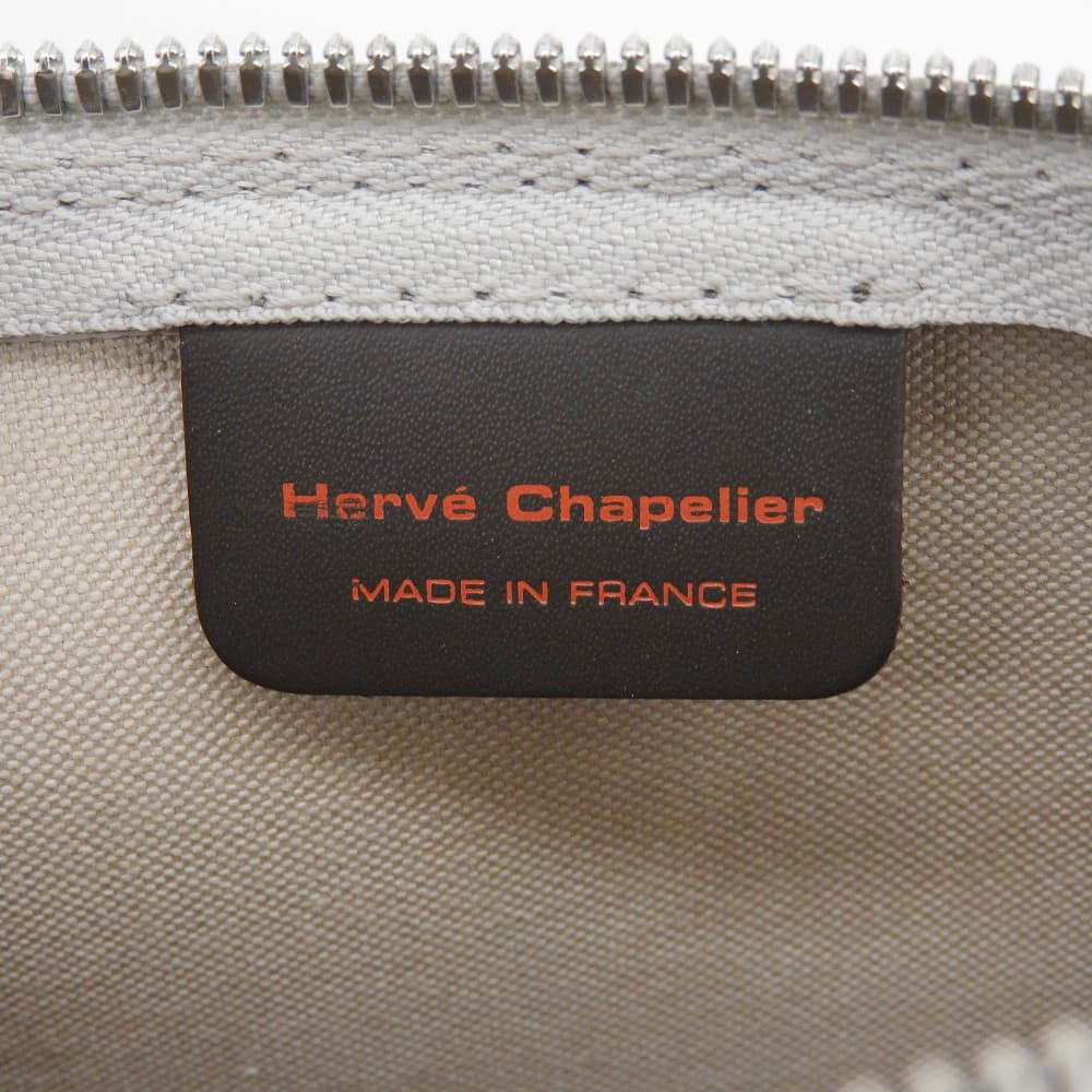 Herve Chapelier エルベシャプリエ 美品 リュクス ショルダー ショルダーバッグ レディース グレージュ 2638G ショルダーバッグ