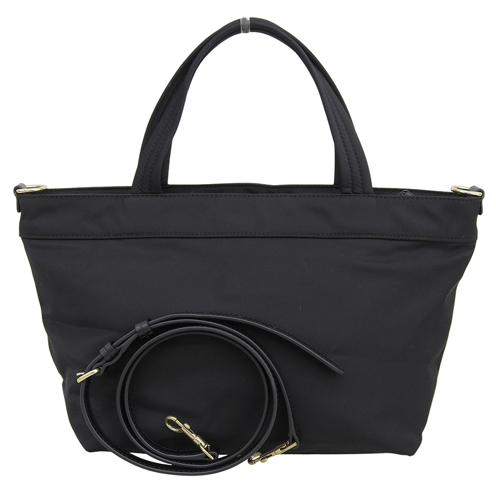 Anya Hindmarch アニヤ ハインドマーチ 美品 ミニマルチポケットトート ハンドバッグ ショルダーバッグ レディース ブラック ハンドバッグ