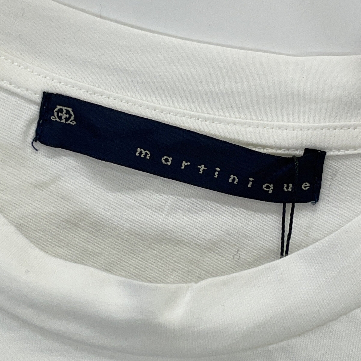 martinique 雅漾 纯白 A0343UTS207 灯笼袖拼接套头衫 上衣