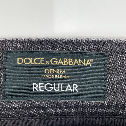 DOLCE&GABBANA ドルチェアンドガッバーナ メタリック GYJCCD Destroyed Denim Jeans ダメージ加工デニムパンツ ボトムス
