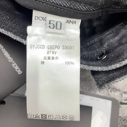 DOLCE&GABBANA ドルチェアンドガッバーナ メタリック GYJCCD Destroyed Denim Jeans ダメージ加工デニムパンツ ボトムス