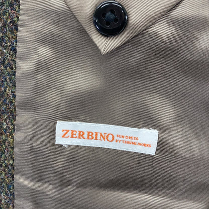 ZERBINO ゼルビーノ マルチカラー ウール ツイード 3Bジャケット ジャケット