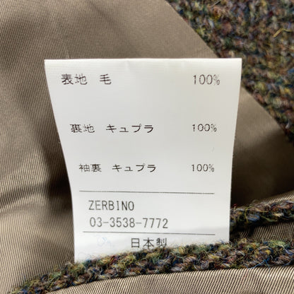 ZERBINO ゼルビーノ マルチカラー ウール ツイード 3Bジャケット ジャケット