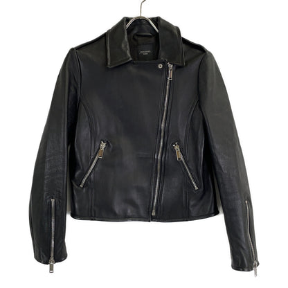 Max MaraWEEKEND Max Mara Weekend Black 544601996 Lambskin Double Rider's Jacket Jacket 38