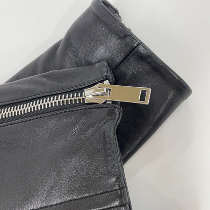 Max MaraWEEKEND Max Mara Weekend Black 544601996 Lambskin Double Rider's Jacket Jacket 38