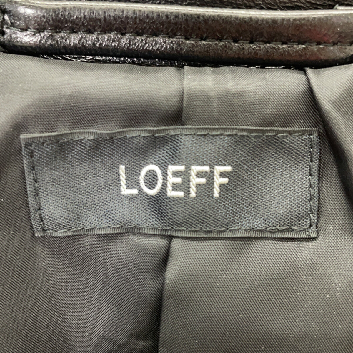 LOEFF ロエフ 8885-699-0010 ブラック LFU LAMB LT BIKER JK ジャケット