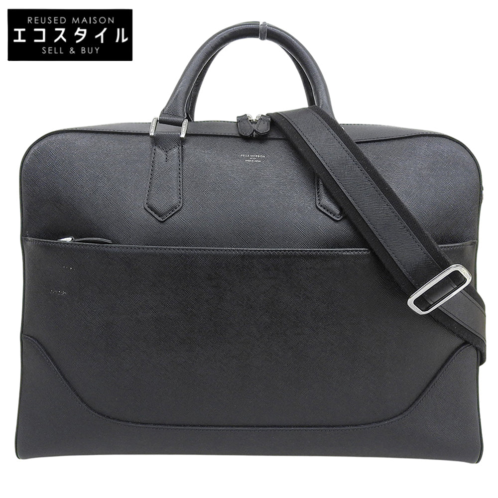 PELLE MORBIDA ペッレモルビダ ブリーフバッグ 1室 1ルーム 2WAY ビジネスバッグ ブリーフケース メンズ ブラック CA013B ビジネスバッグ ブリーフケース