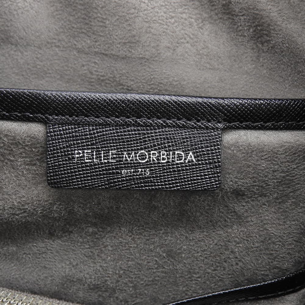 PELLE MORBIDA ペッレモルビダ ブリーフバッグ 1室 1ルーム 2WAY ビジネスバッグ ブリーフケース メンズ ブラック CA013B ビジネスバッグ ブリーフケース